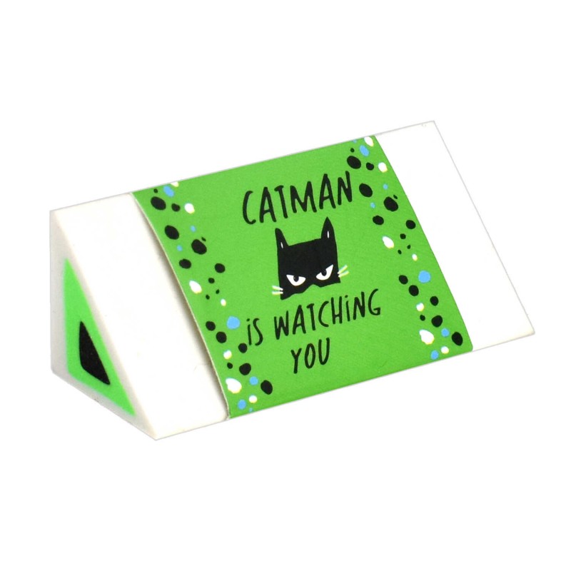 Ластик , арт.63632/ 24 ТВОЙ МЕССЕДЖ (шоу-бокс, 24 шт., ассорти, белый, желтый, зеленый, розовый, 18х25х64 мм, термопластичная резина, рисунок внутри л