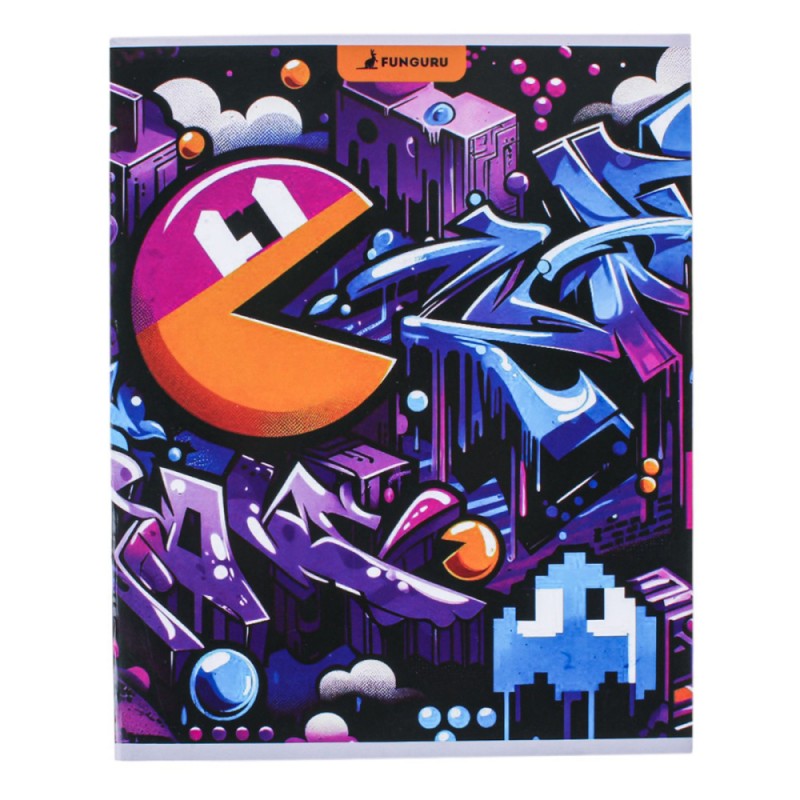 Тетрадь А5 48л клетка 98% (Funguru), 8 видов микс