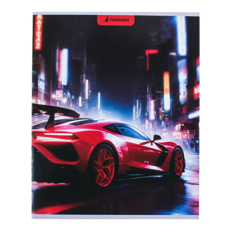 Тетрадь А5 48л клетка 98% (Funguru), 8 видов микс