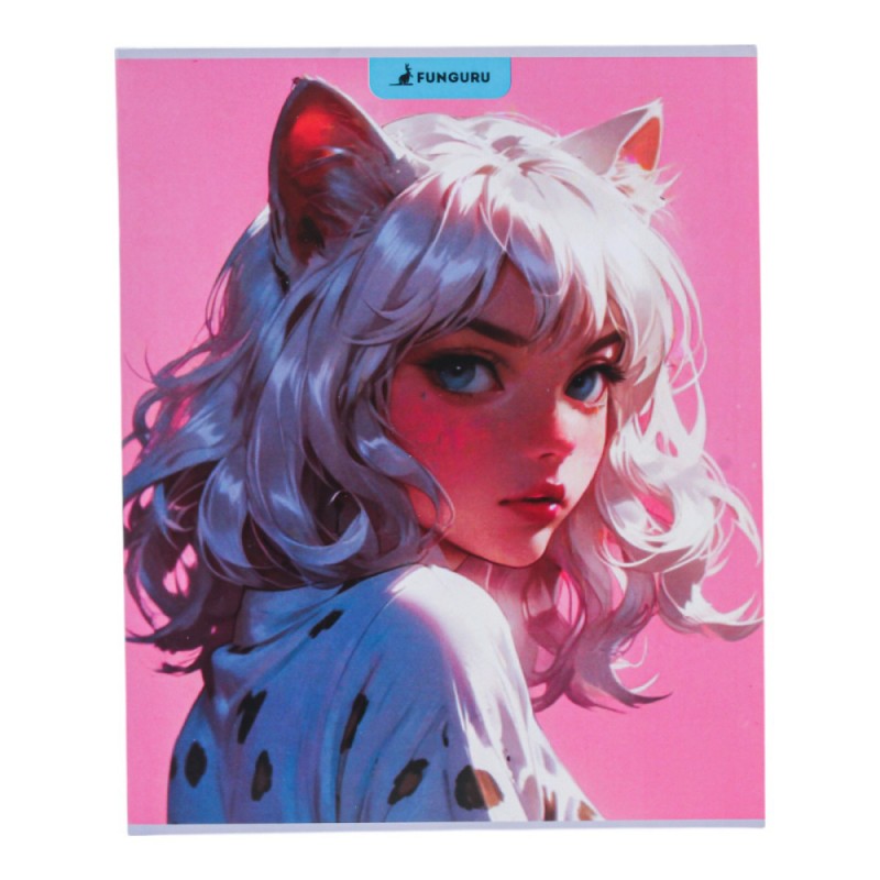 Тетрадь А5 48л клетка 98% (Funguru), 8 видов микс