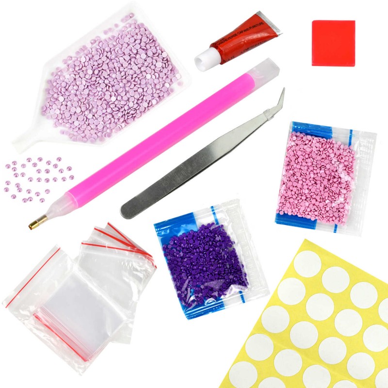 Алмазная мозаика с частичной выкладкой (набор для творчества) арт. 71442 / 25 РУССКАЯ КРАСА, размер: 30*40 см, (4 цветов страз, холст на подрамнике с