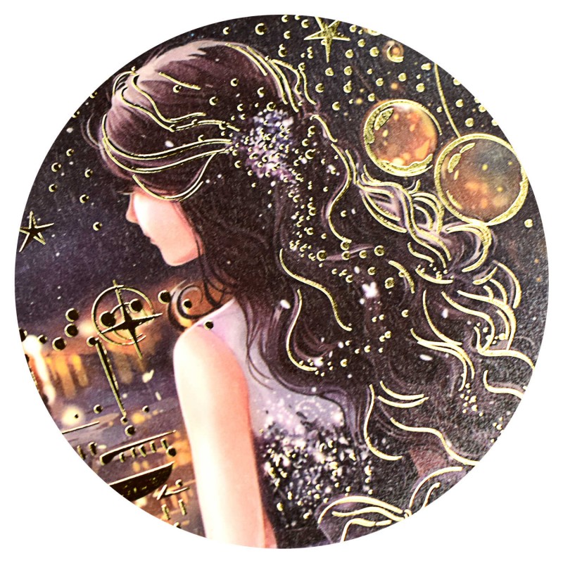 Альбом для рисования (Скетчпад) 168х195 мм, 30 л, блок - рисовальная бумага 160 г/м², арт. 67713 МЕЧТАТЕЛЬНИЦА /обложка полноцветная печать, гребень п