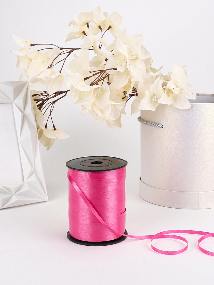 Лента декоративная фуксия 5мм*500м ЛД-1963