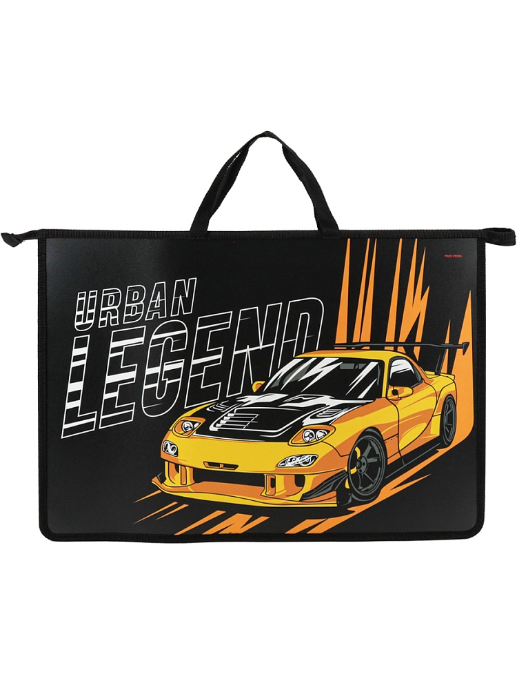 Папка для рисунков и труда АВТОРАЛЛИ (ПТР-8960) А3, молния сверху, пластик