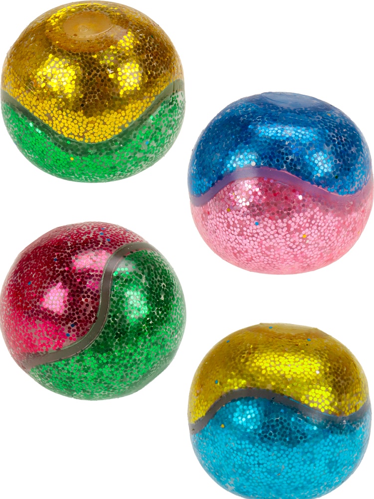 Антистресс-мялка 6 см ( микс, в шоу-боксе,с блест., внутри с шар.) ( Арт. ИК-9077)