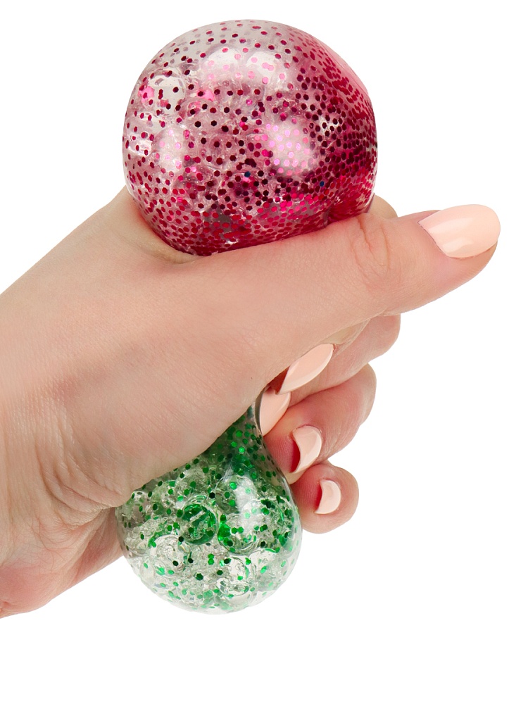 Антистресс-мялка 6 см ( микс, в шоу-боксе,с блест., внутри с шар.) ( Арт. ИК-9077)