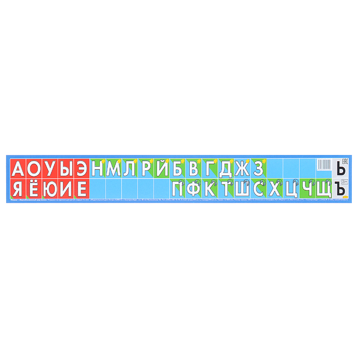 Плакат. Звукобуквенный ряд мини 35*250