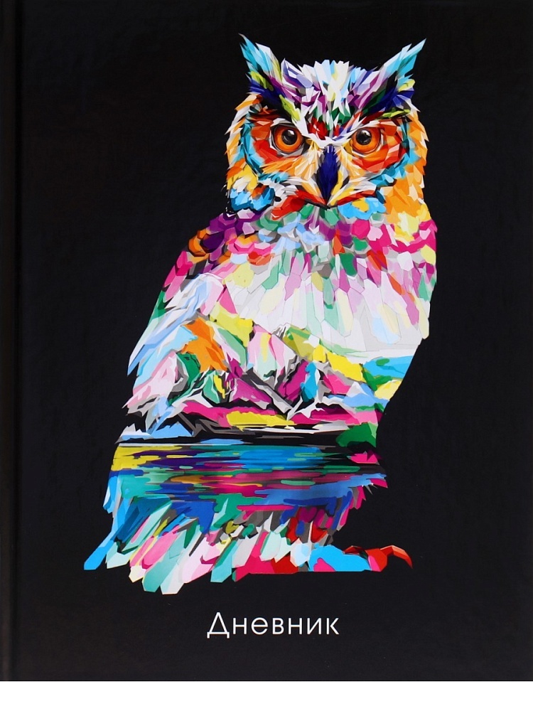 Дневник тв обл 5-11кл, глянц/лам, 48л, Calligrata "Неон. Сова" 4698430