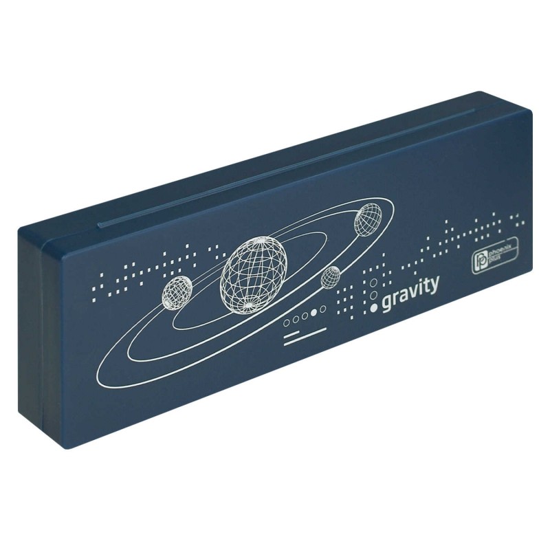 Пенал школьный Феникс+, арт.62637/ 50 КОСМОС (без наполнения, 18х6х2,5 см, полистирол, замок-защелка, шелкография, ПЭТ-пакет).