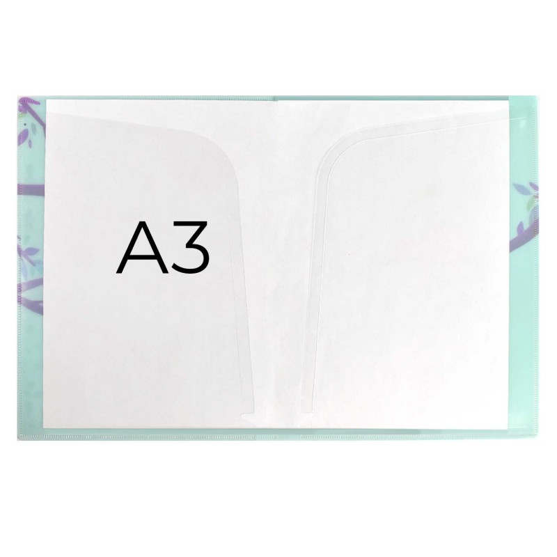 Папка для школьных тетрадей пластиковая арт. 50960/ 12 ЛЕНИВЦЫ (полипропилен, формат А4, 23.5х31 см, 1 отделение (-я), внутренние папки-уголки, прозра