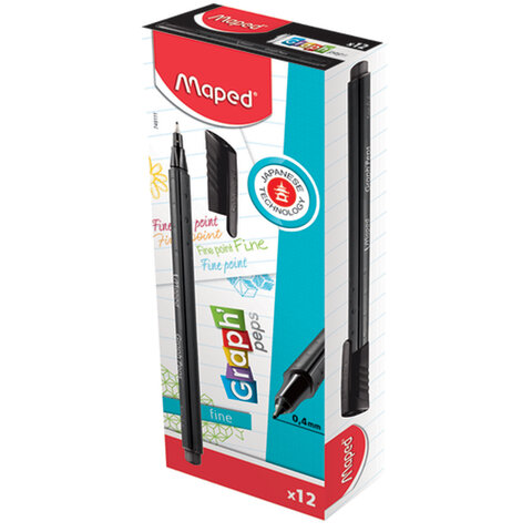 Ручка капиллярная MAPED (Франция) "Graph