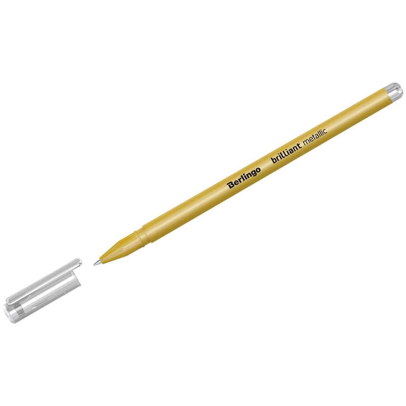 Ручка гелевая Berlingo "Brilliant Metallic", золото металлик, 0,8мм