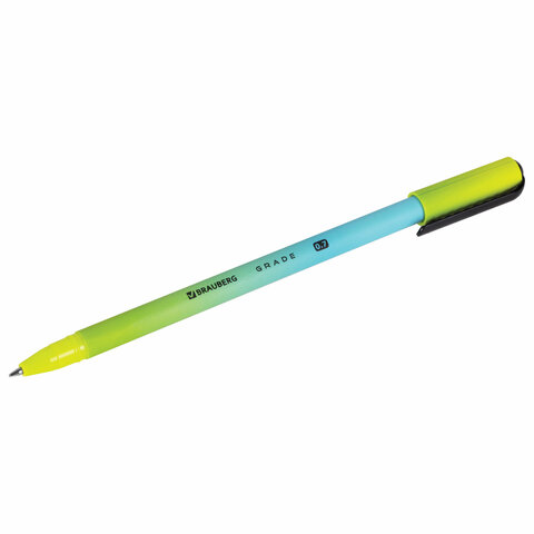 Ручка шариковая BRAUBERG GRADE, СИНЯЯ, корпус soft-touch, пишущий узел 0,7 мм, линия письма 0,35 мм