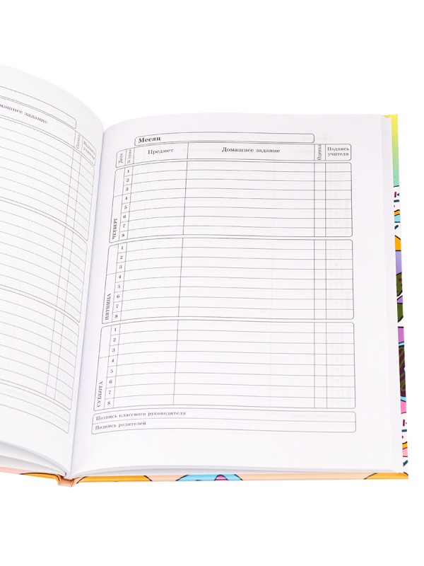 Дневник школьный 40л. РАДУЖНЫЕ ПОНЧИКИ универсальный, 7БЦ, холодная фольга+твинлак