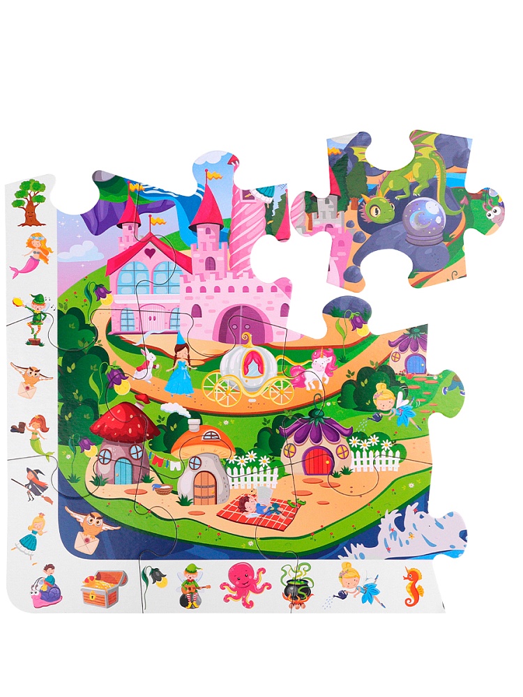 Пазл Виммельбух 24эл. "Волшебная страна" (поле 32х47,5см, найди 44 персонажа) (Арт. П24-1661)