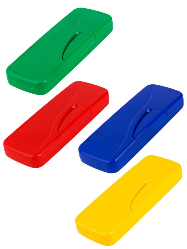 Пенал АССОРТИ цветной непрозрачный (ПН-5235), пластик
