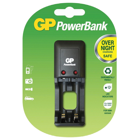 Зарядное устройство GP PB330, для 2-х аккумуляторов AA или ААА