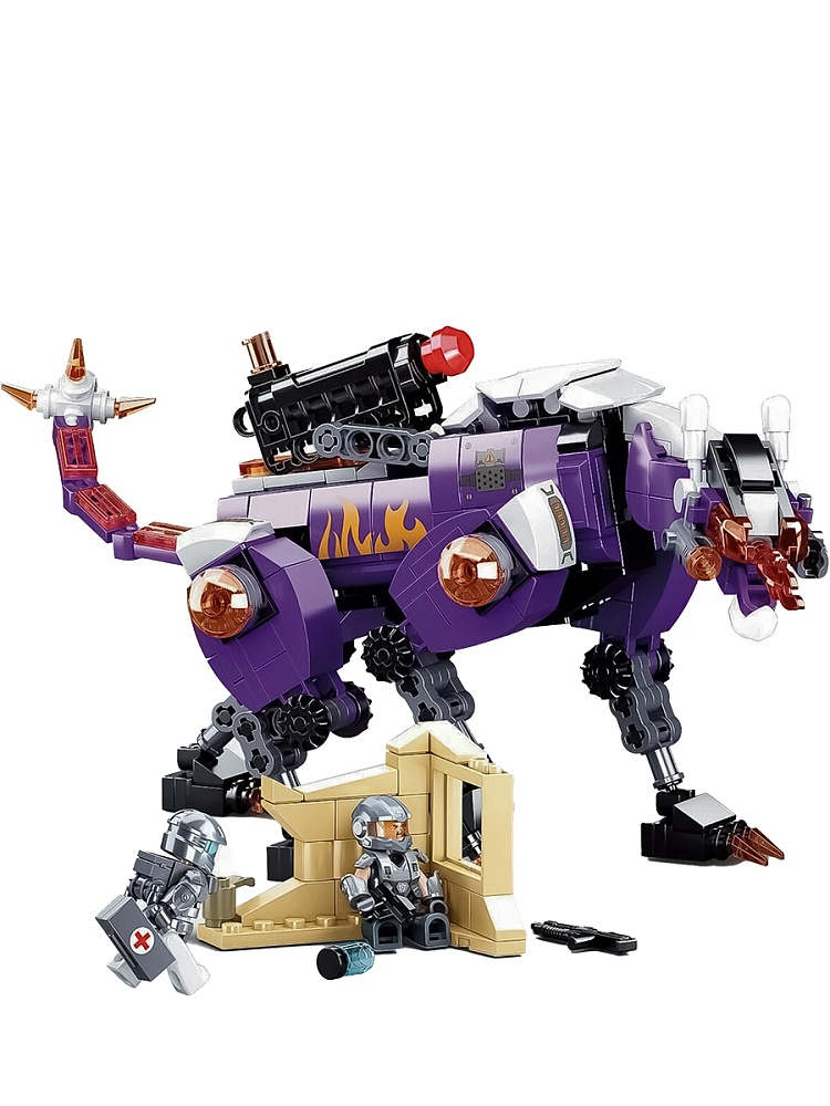 Конструктор пластик SLUBAN.Время охоты (382 дет.,2 фигур,в кор.)(38X28,5X6,7) ( Арт. M38-B1060)