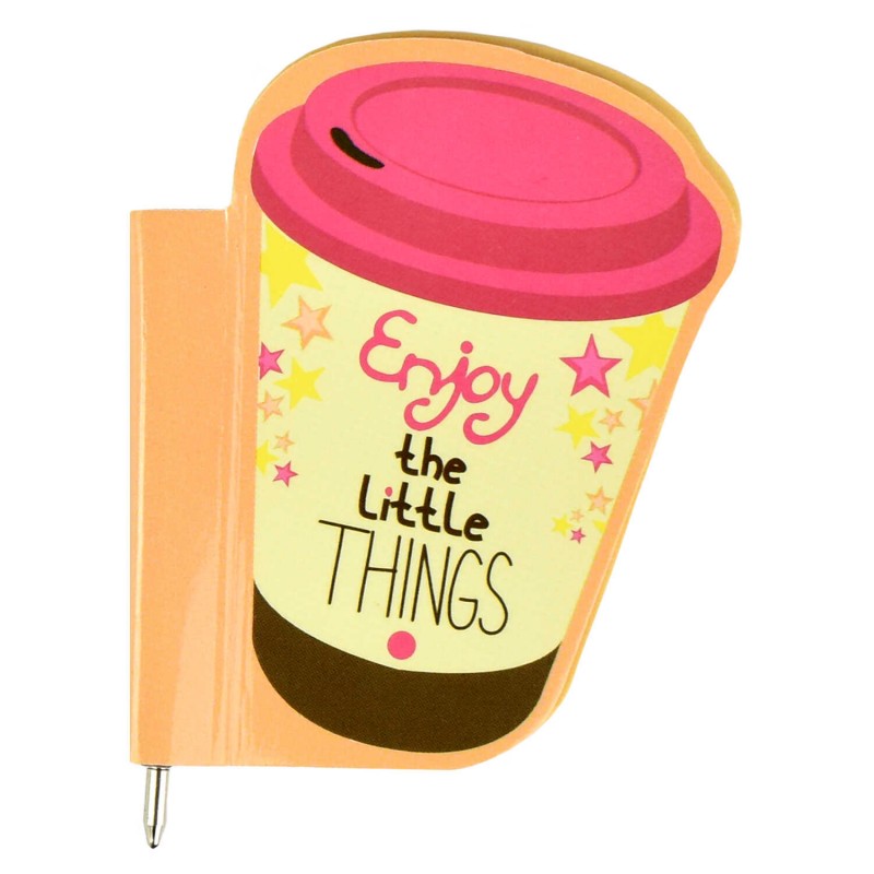 Закладка-ручка магнитная для книг арт. 50012 / 150 СТАКАНЧИК КОФЕ ( размер 60x60 мм, мелованная бумага, ферроагломерированный полимер, полноцветный д