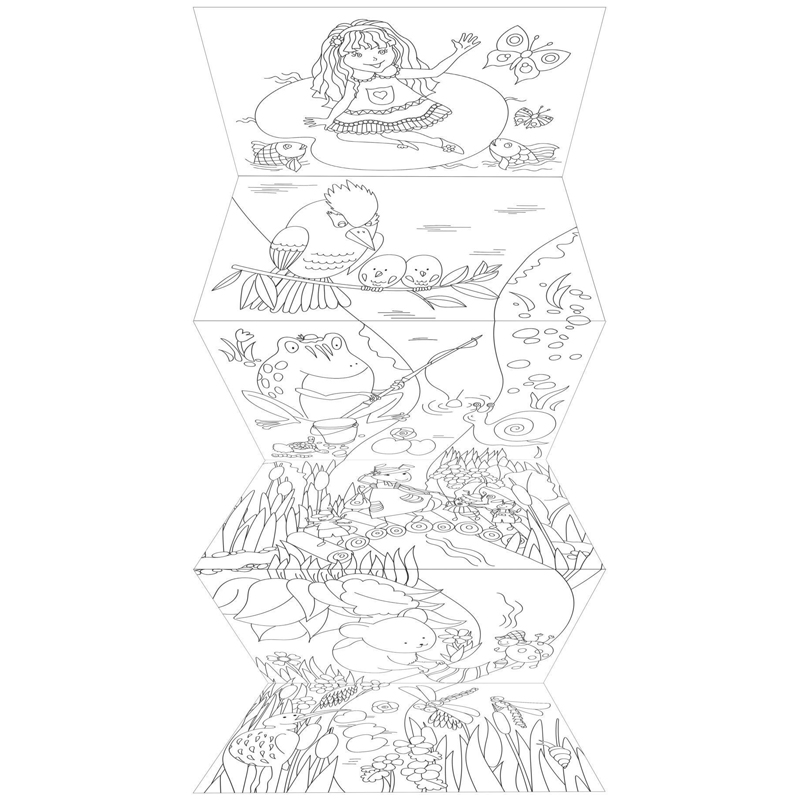 Раскраска-гармошка 165*224 Учитель-Канц Веселые друзья 6656