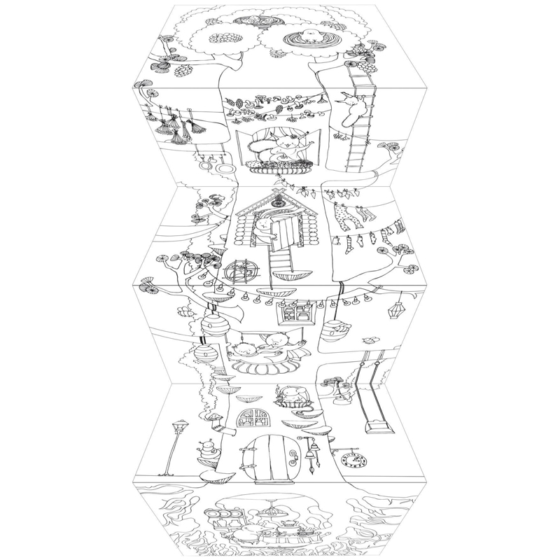 Раскраска-гармошка 165*224 Учитель-Канц Веселые друзья 6656