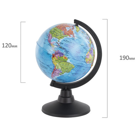 Глобус политический Globen Классик, диаметр 120 мм, К011200002 ОЗ