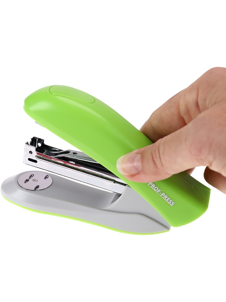 Степлер (ОП-2778), №24, пластик./к, на 20 листов, в карт. коробке, зеленый, кратно 12 шт