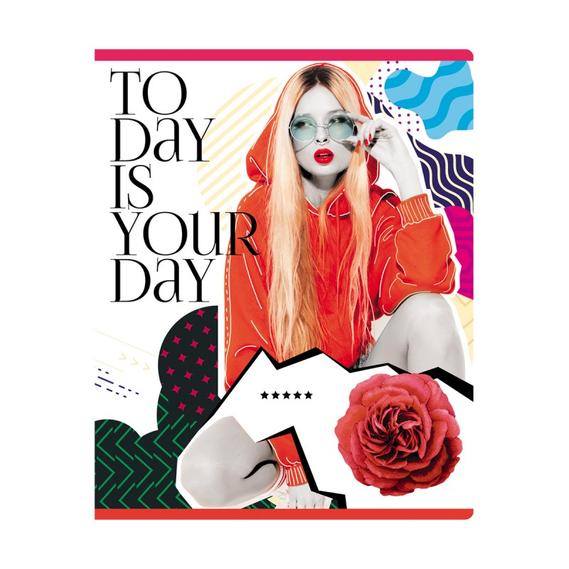 Тетрадь 48л., А5, клетка BG "Крутышка", блестки