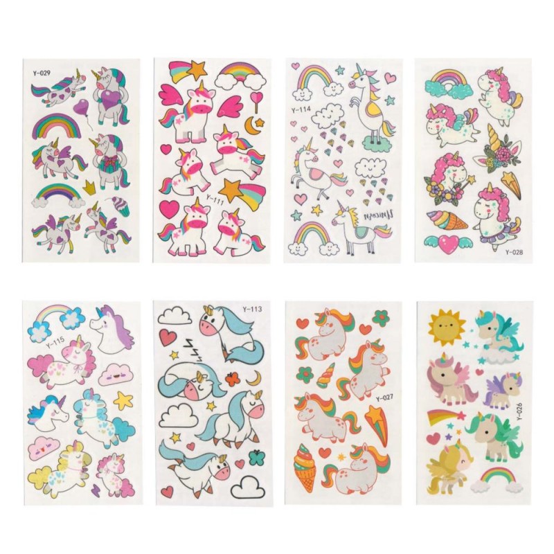 Тату 6*10,5см Единорог уп50/6000шт Р1943-1