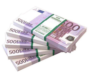 Шуточные деньги 500 евро 9-51-0017