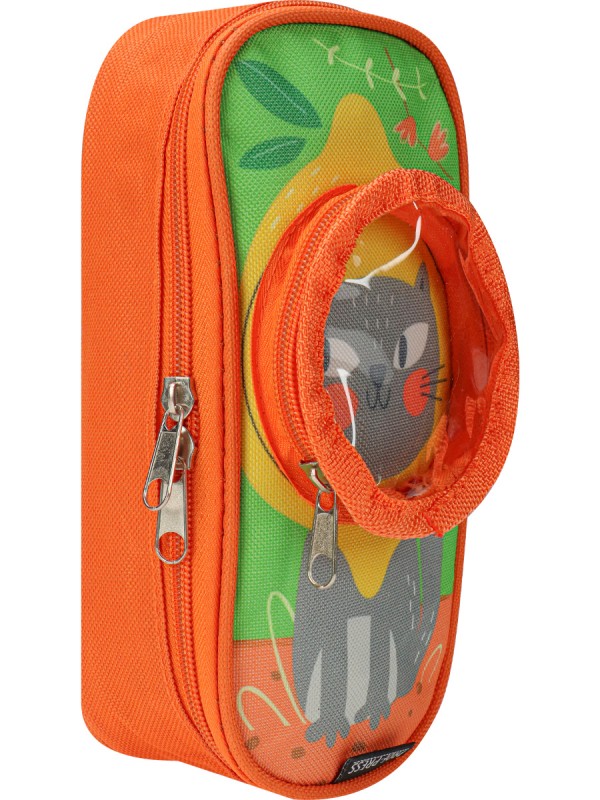 Пенал с прозр окошком КОТ ЛИМОН (ПН-2099) 20x9.5x5.5 см