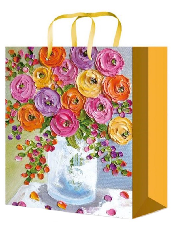 Пакет подарочный с глянц.лам. 14x20x6,5 см (МS) Весенняя композиция, 128 г