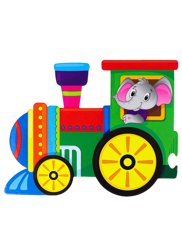 BRIGHT KIDS. Умный паровозик. УЧИМ БУКВЫ И ЦВЕТА (ИН-7634)