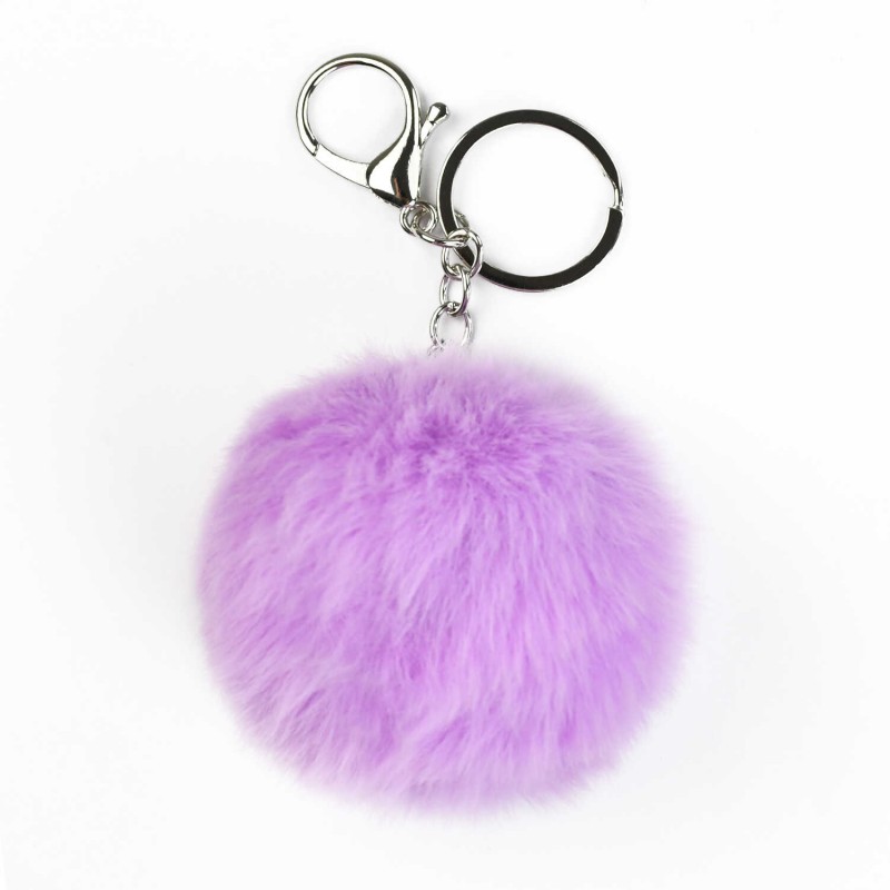 Брелок меховой арт. 70870 / 48 СЕРЕБРЯНЫЙ МИШКА ( размер подвеса: 60x60 мм, материал подвеса: искусственный мех; форма подвеса: шар; цвет подвеса: сир