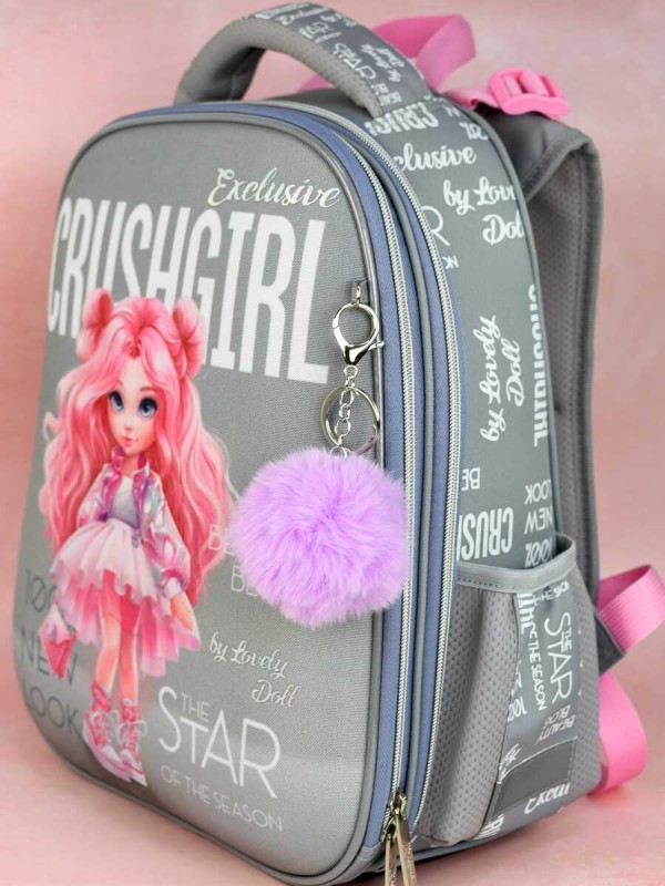 Брелок меховой арт. 70870 / 48 СЕРЕБРЯНЫЙ МИШКА ( размер подвеса: 60x60 мм, материал подвеса: искусственный мех; форма подвеса: шар; цвет подвеса: сир