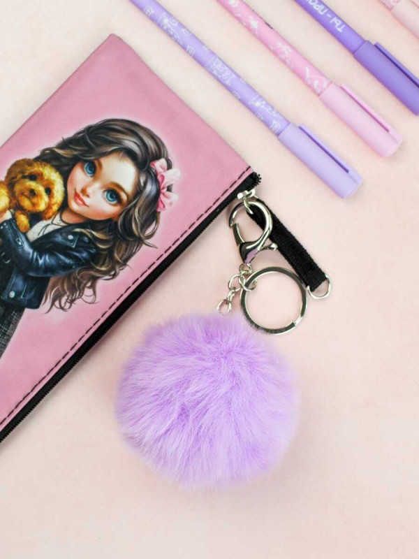 Брелок меховой арт. 70870 / 48 СЕРЕБРЯНЫЙ МИШКА ( размер подвеса: 60x60 мм, материал подвеса: искусственный мех; форма подвеса: шар; цвет подвеса: сир