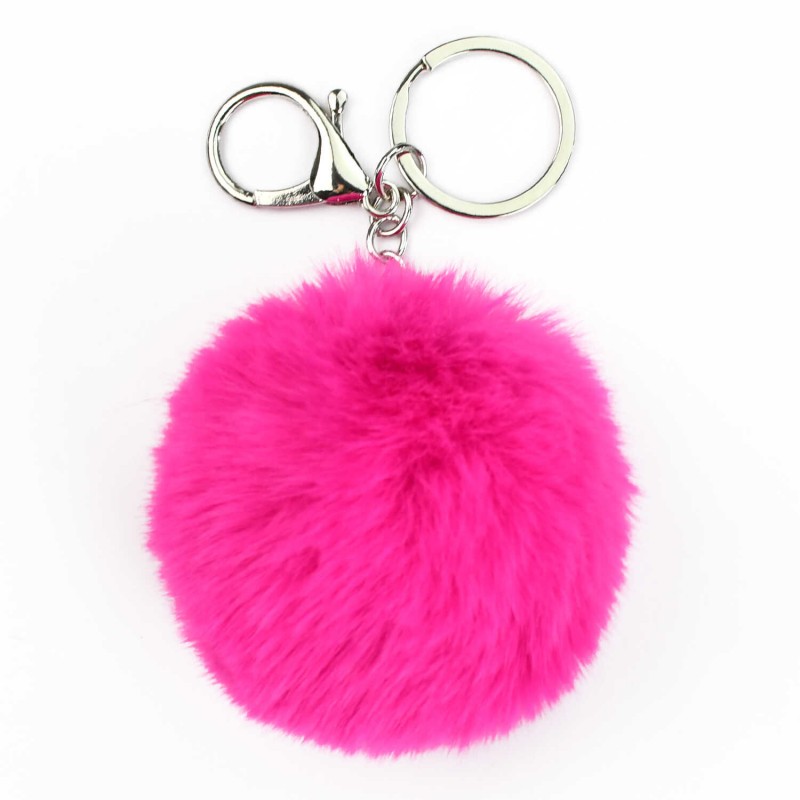 Брелок меховой арт. 70871 / 48 ПЛЮШЕВЫЙ МИШКА ( размер подвеса: 60x60 мм, материал подвеса: искусственный мех; форма подвеса: шар; цвет подвеса: малин