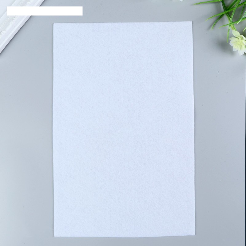 Фетр мягкий 1 мм "Белый" формат А4 ПОШТУЧНО