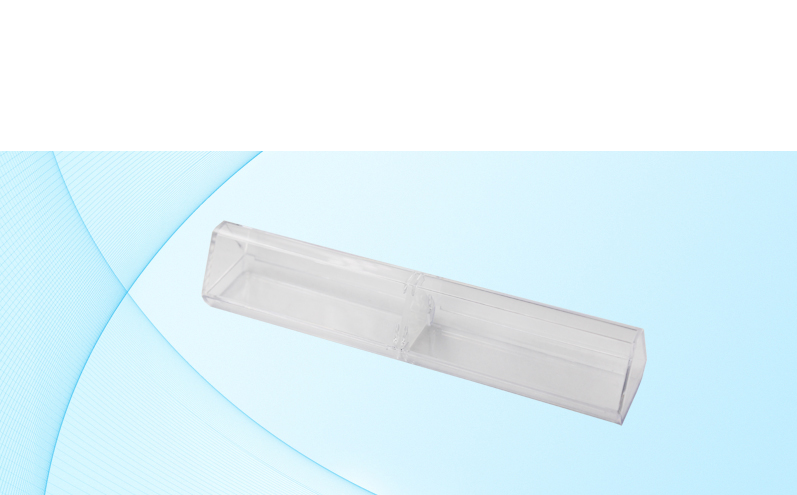 Футляр для ручек,прозрачный треугольный пластиковый корпус,селиконовый держатель.