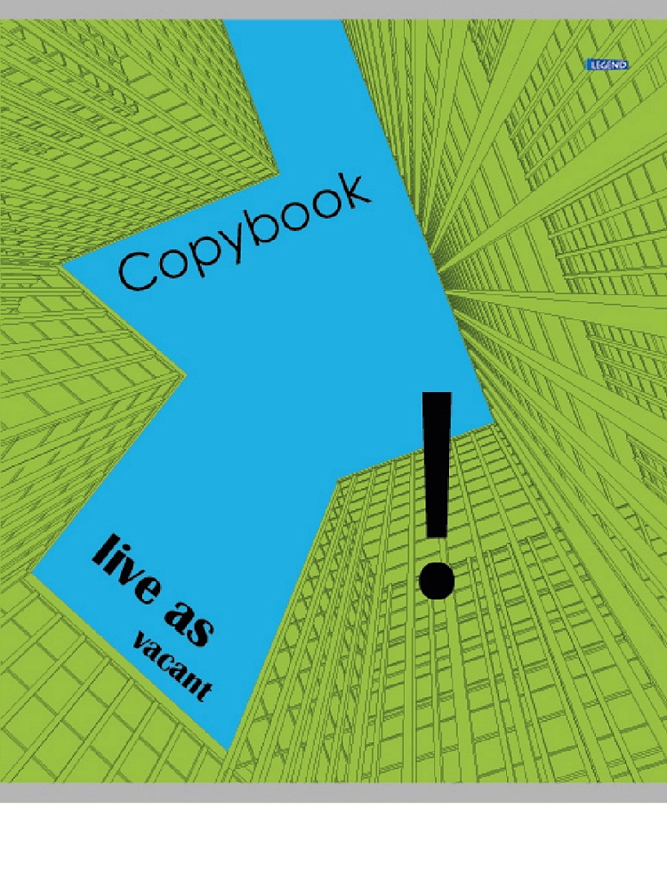 TM "Legend" Тетрадь КЛЕТКА 48 л. РАЗНОЦВЕТНАЯ АРХИТЕКТУРА (48-5324) цвет. мелов. обл., 4 диз. в кор