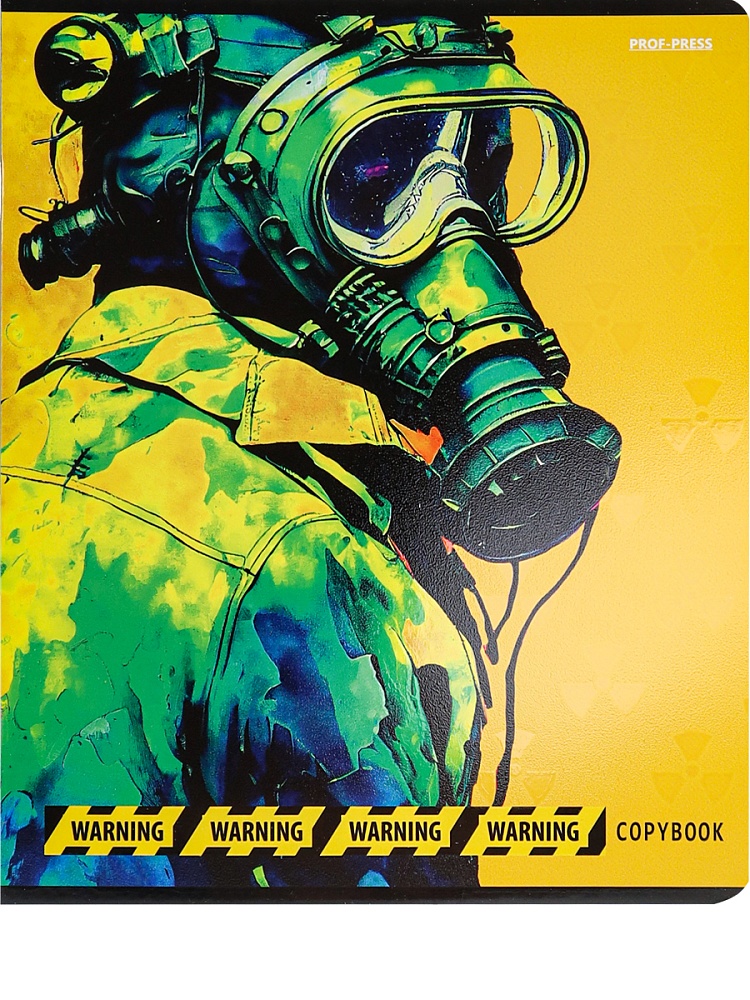 Тетрадь КЛЕТКА 48л. МИКС КИСЛОТНЫХ ОТТЕНКОВ (48-2421) твин-лак, цвет.мелов.обл., 5 диз в спайке