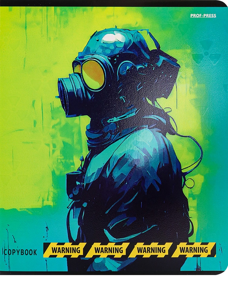 Тетрадь КЛЕТКА 48л. МИКС КИСЛОТНЫХ ОТТЕНКОВ (48-2421) твин-лак, цвет.мелов.обл., 5 диз в спайке