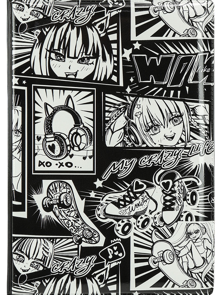 Обложка на паспорт "Аниме комикс" ПВХ