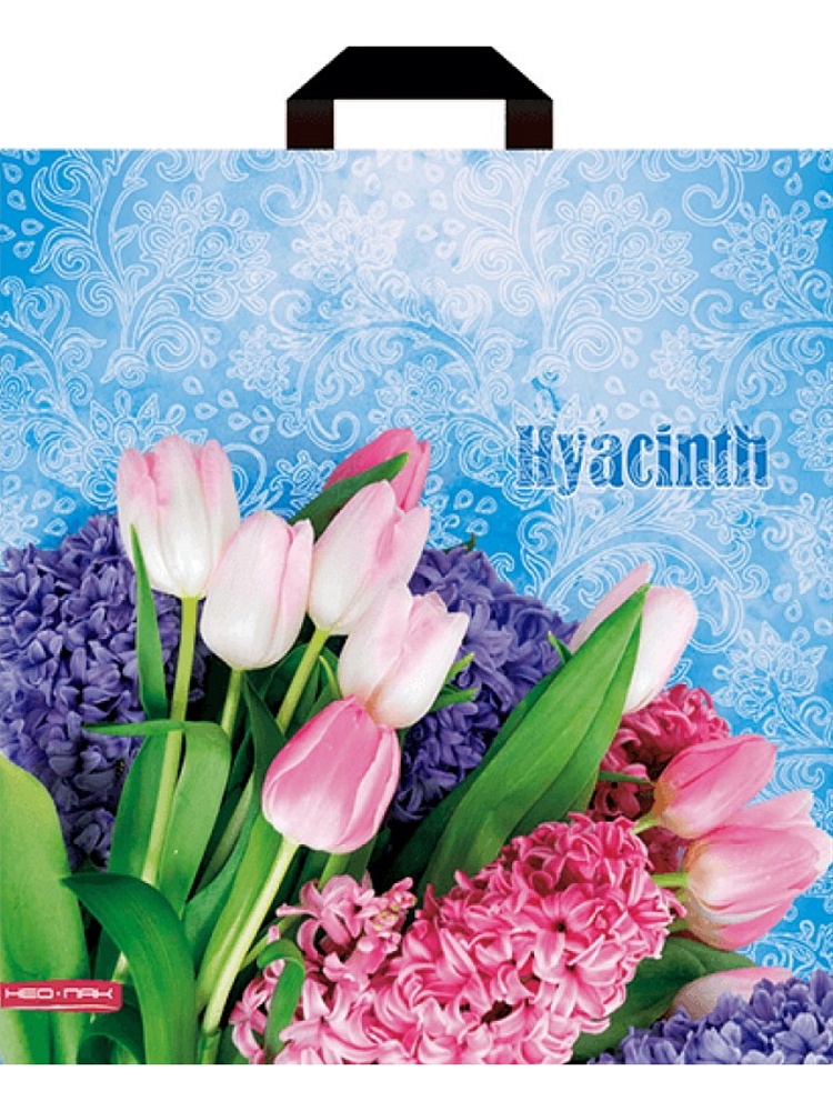 Пакет полиэтиленовый с петлевой ручкой Гиацинт 38х40