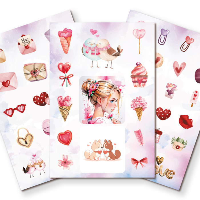 Альбом наклеек А6 девочка