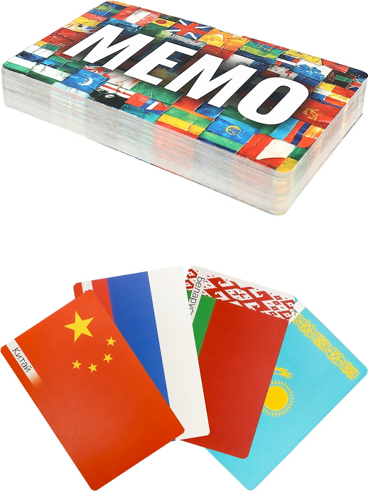 МЕМО "ФЛАГИ МИРА" (50 карт) (арт. ИН-6525)