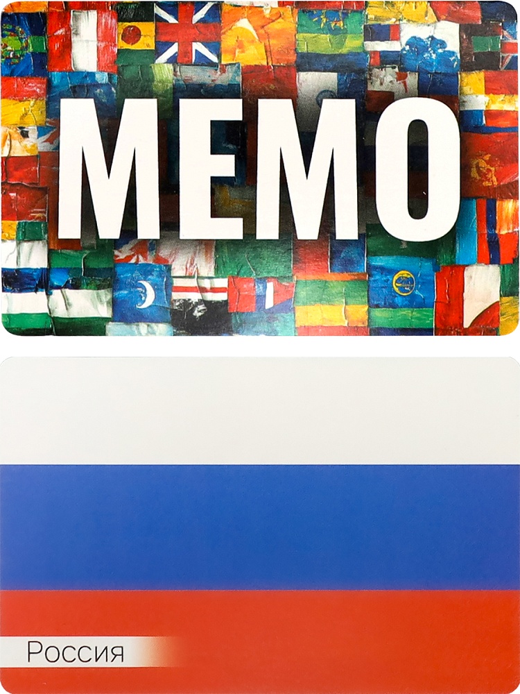МЕМО "ФЛАГИ МИРА" (50 карт) (арт. ИН-6525)