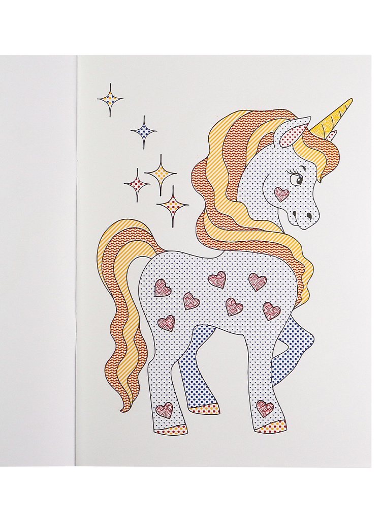 БОЛЬШАЯ ВОДНАЯ РАСКРАСКА "ДЛЯ ДЕВОЧЕК" (РВ-0627)238х330, 8л,обл-целл.карт,гл.лам,бл офс 160г,4+0,скр