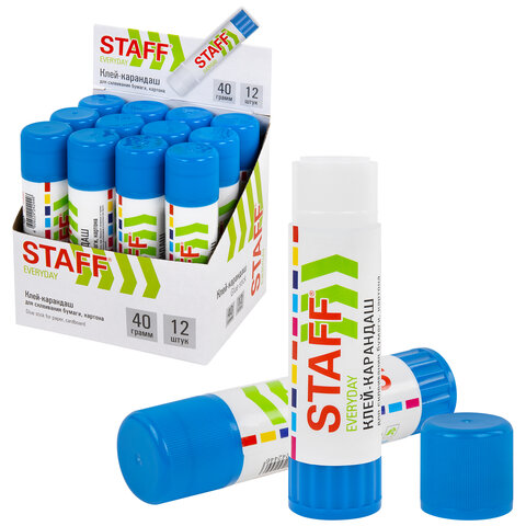 Клей-карандаш STAFF EVERYDAY, 40 г