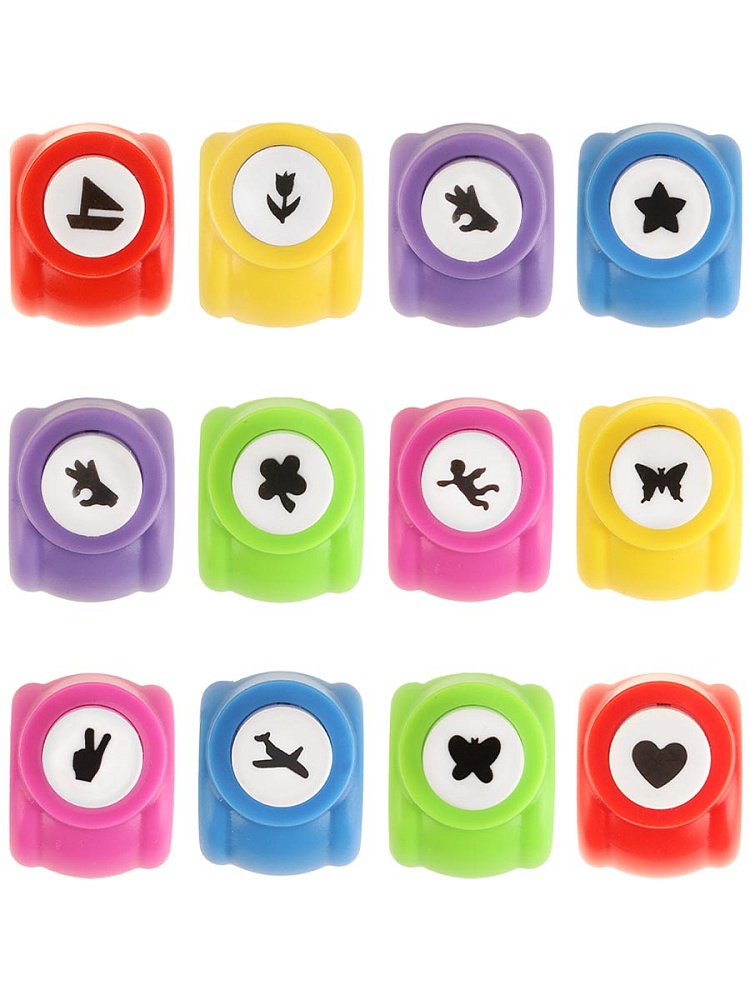 Фигурный дырокол, ассорти, 10мм вырубка, ДР-1205